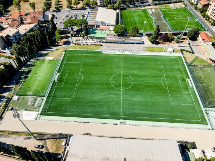 Foto dall'alto dello Stadio Torrini di Sesto Fiorentino