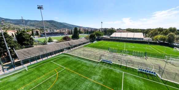 Foto dall'alto dello Stadio Torrini di Sesto Fiorentino