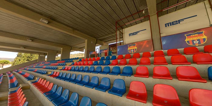 Foto tribune dello Stadio Torrini di Sesto Fiorentino